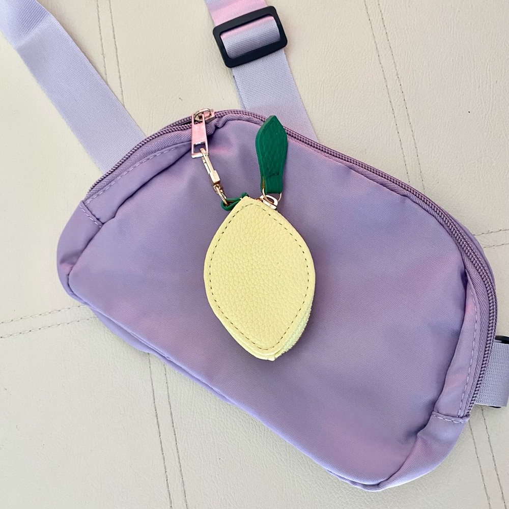 Lemon Coin Purse Keychain Pouch NWOT - Picture 10 of 11